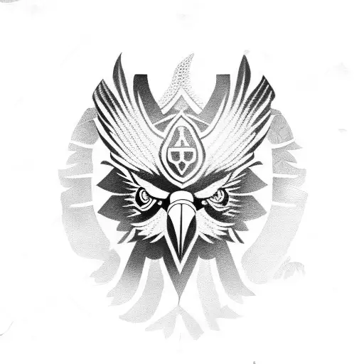 Philippines Eagle tribal tattoo design idea
