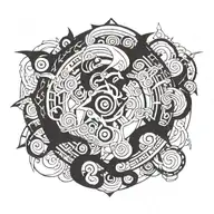 curse mark from Naruto tattoo design idea