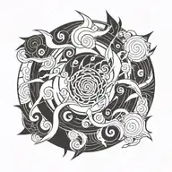 curse mark from Naruto tattoo design idea