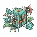 Minecraft tattoo design idea