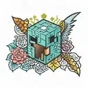 Minecraft tattoo design idea