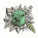 Minecraft tattoo design idea