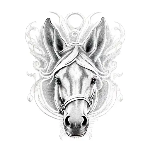 horse tattoo design idea