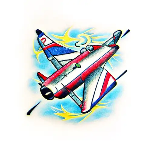 pc-21 aeroplane tattoo design idea