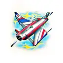pc-21 aeroplane tattoo design idea