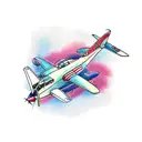 pc-21 aeroplane tattoo design idea