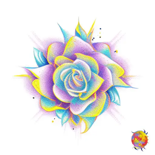 all flowers in time bend towards the sun tattoo design idea