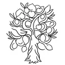 olive tree tattoo design idea