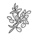 olive tree tattoo design idea