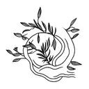olive tree tattoo design idea