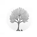 olive tree tattoo design idea