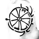 penicillin allergy tattoo design idea