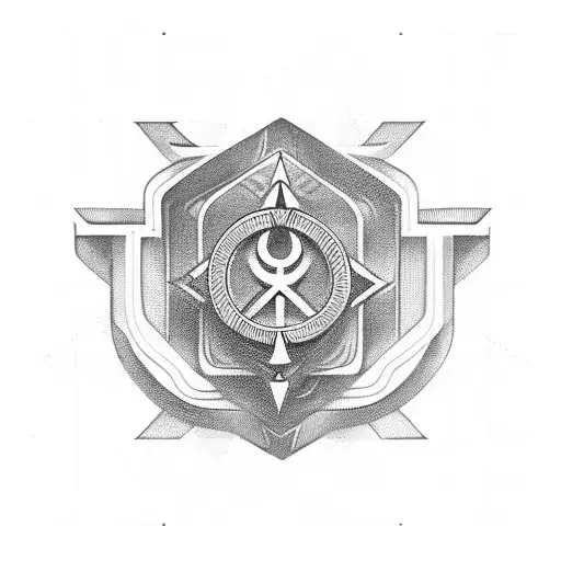 Math greek symbol traveler tattoo design idea