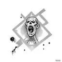 zombie stripper tattoo design idea