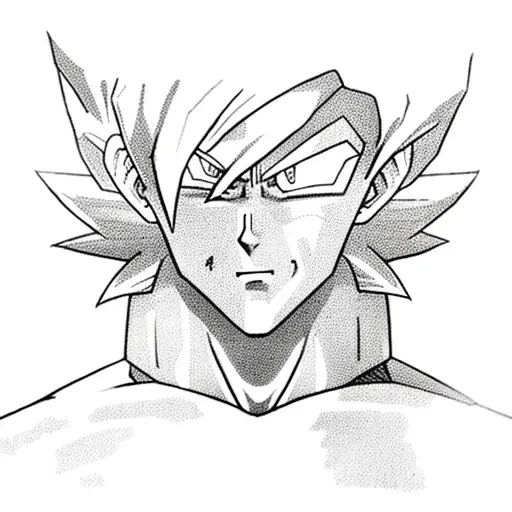 android 16 from dragon ball tattoo design idea