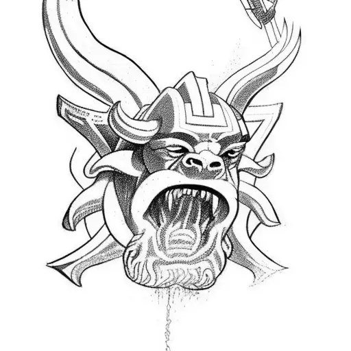 hercules killing the hydra tattoo design idea