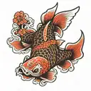 yakuza koi fish tattoo design idea