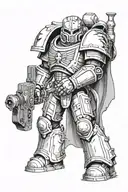 war hammer 40k space marine tattoo design idea