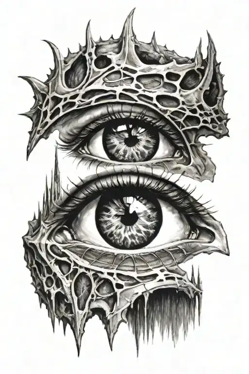 sauron and the eye of sauron tattoo design idea