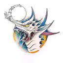 brisingr in eragon script tattoo design idea