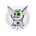 Gir from invader zim in his dog costume saluting tattoo design idea