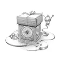 present box  tattoo design idea