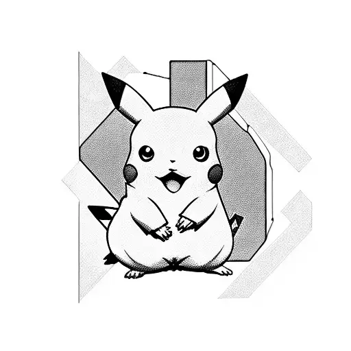 Pikachu  tattoo design idea