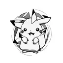 Pikachu  tattoo design idea