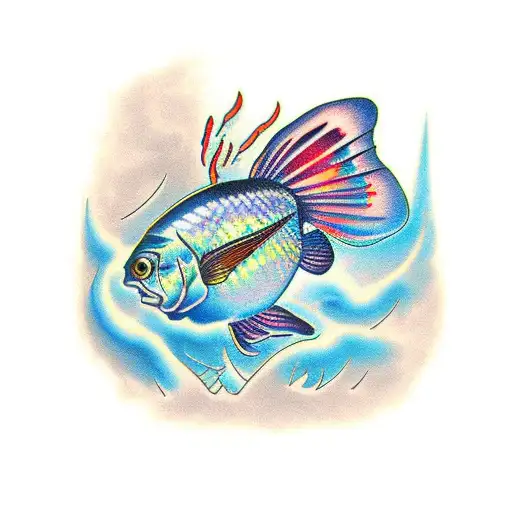 bluegill fish tattoo design idea