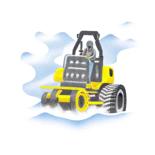 heavy equipment  tattoo design idea