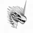 raptor tattoo design idea