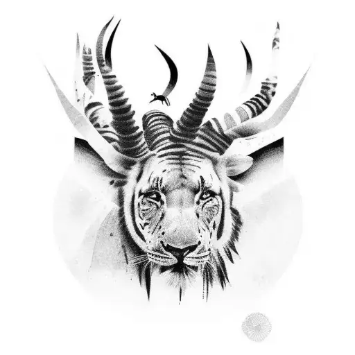 south africa big five tattoo design idea