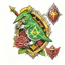 zelda ocarina of time tattoo design idea