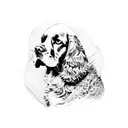 cocker spaniel tattoo design idea
