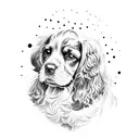 cocker spaniel tattoo design idea