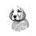 cocker spaniel tattoo design idea