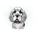 cocker spaniel tattoo design idea