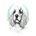 cocker spaniel tattoo design idea
