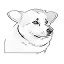 a corgi tattoo design idea