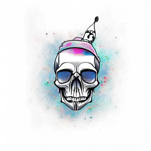 skull tattoo design idea