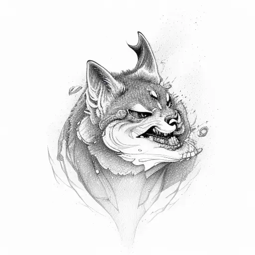 wildfire heart tattoo design idea