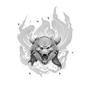 wildfire tattoo design idea