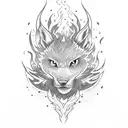 wildfire tattoo design idea