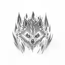 wildfire tattoo design idea