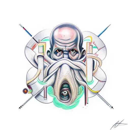 father with infinite signature  tattoo design idea