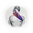 father with infinite signature  tattoo design idea