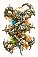 Skyrim tattoo design idea