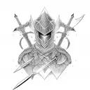 sword wrapped in  tattoo design idea