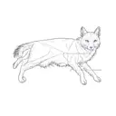 dont change the face of the original remix, just make it more simple and minimalist tattoo design idea