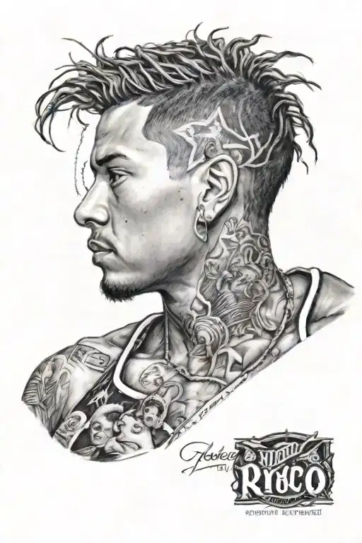 Puerto rico, 09/10/02, 3 siblings, hard working mom, barbershop, basketball, Virgo, Realest ever tattoo design idea